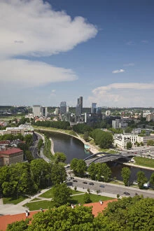 Baltic Gallery: Lithuania, Vilnius, Gediminas Hill elevated