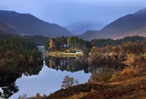 Loch Prints: Loch Affric in autumn on a calm morning - October - Glen Affric - Scotland