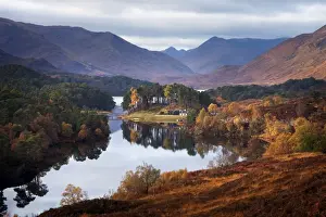 Loch Affric in autumn on a calm morning - October - Glen Affric - Scotland