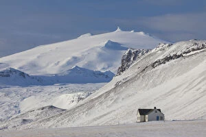 Houses Gallery: Lonely house at Snaefellsnes peninsula in winter - Iceland