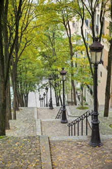 The long steps to Sacre Coeur in Montmartre