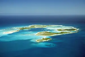 Marine Prints: Los Roques - Aerial view of Islands & Lagoons