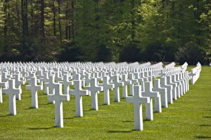 Luxembourg, Hamm. US Military Cemetery containing
