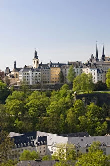 Images Dated 15th June 2011: Luxembourg, Luxembourg City. View of upper
