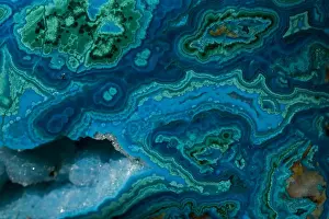 Malachite and azurite mined from Bagdad Copper Mine in Bagdad Arizona USA