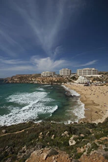 Images Dated 27th August 2012: Malta, Northwest Malta, Golden Bay Beach