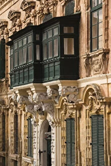 Window Gallery: Malta, Valletta, Maltese architecture, buildings