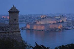 Malta, Valletta, Senglea, L-Isla, elevated