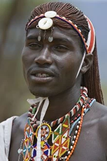 Images Dated 25th July 2008: Man - Laikipiac Masaai Village in Il Ngwesi Group Ranch Area