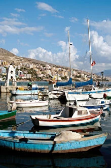 Marina and fishing port of Saranda, Albania