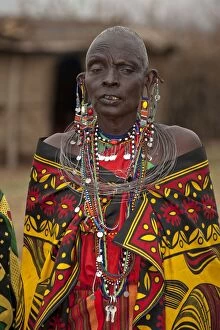 Images Dated 1st September 2010: Masai Women - with large earings and other jewellery