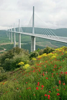 Images Dated 23rd May 2012: The Millau viaduct or viaduc de Millau