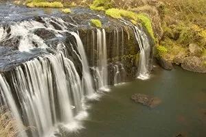 Millstream Falls - water cascades down a basalt cliff into a beautiful pool
