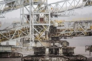 Images Dated 24th January 2009: Mining bucket-wheel excavator at coal mine As Pontes