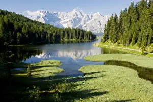 Montane Prints: Misurina Lake with Sorapis mountain beyond, The Dolomites, Italy