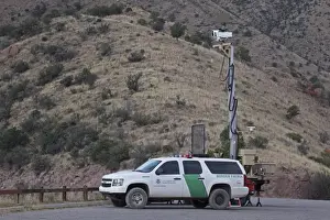 Mobile Surveillance Unit - U. S. Border Patrol - Huachuca Mountains - Arizona - USA - Uses radar-infrared technology and a video camera to monitor United States and Mexican border