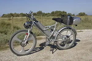 Electric Prints: Modern electric bicycle with strong but lightweight frame