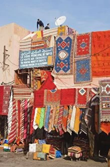 Morocco - Carpet shops in the souks of Marrakesh