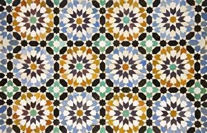 Morocco - Highly artistic tile works in the central