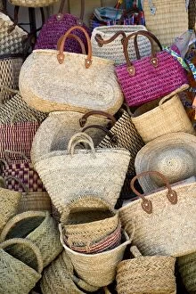 Morocco - pile of woven bags
