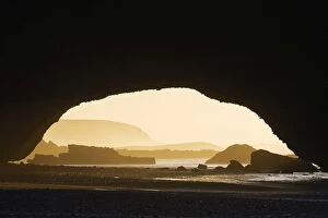 Morocco - Rock arch at the Atlantic Ocean at Legzira