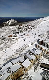 Mount Buller Alpine Resort in winter.Northeast