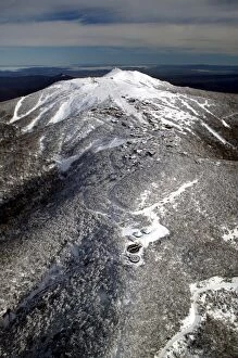 Mount Buller Alpine Resort.aerial view in winter