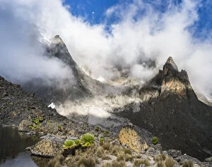 Mount Kenya with Batian and Nelion peaks