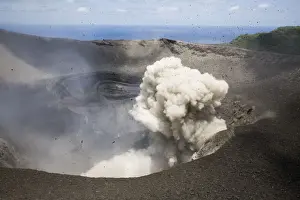 Mt Yasur an active volcano on Tanna Island, Vanuatu