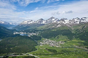 Muottas Muragl, Switzerland. Views of Celerina