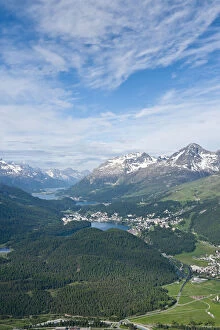 Muottas Muragl, Switzerland. Views of St