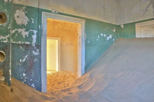 Abandoned Gallery: Namibia, Luderitz. Morning light makes a