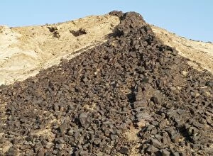 Namibia - A vein of basaltic rock emerged at the