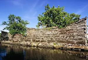 Ruin Prints: Nan Douwas, largest of the ruins Nan Madol (c. 1200 AD) Pohnpei, Micronesia JLR04173