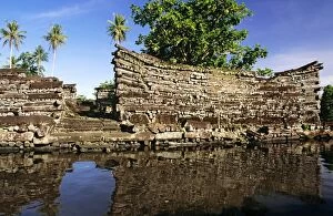 Images Dated 25th August 2009: Nan Douwas, largest of the ruins Nan Madol (c. 1200 AD) Pohnpei, Micronesia JLR04168