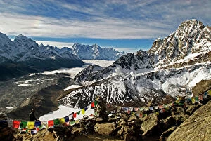 Nepal, Gokyo Ri. The view from the summit