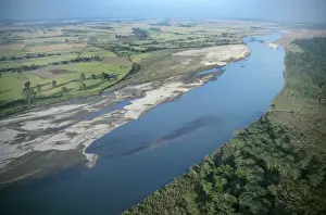 Nepal Prints: Nepal-Terai Chitwan National Park, River Rapti marks park boundry