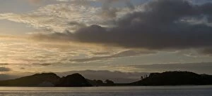 New Zealand - Sunset / evening sky over Stewart Island