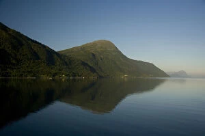 Norway, Geirangerfjord. Scenic fjord sailing