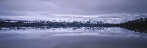 Norway, Polar Circle, Lake and Mountain