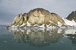 Norway, Spitsbergen, Raudfjorden. Steep