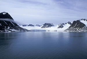 Norway, Svalbard. Magdalena Fjord and glacier
