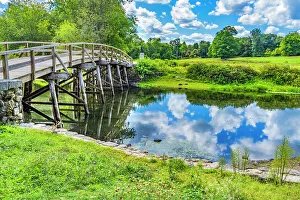 Statue Collection: Old North Bridge Concord River Minute Man National Historical Park American Revolution Monument