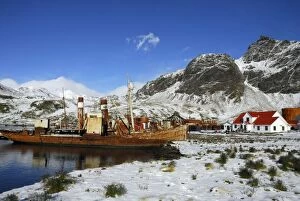 Images Dated 17th March 2007: Old Whaling boats at Grytviken - South Georgia - Antarctica