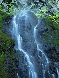 Oregon, Columbia River Gorge National Scenic Area, Cabin Creek Falls Date: 28-10-2020