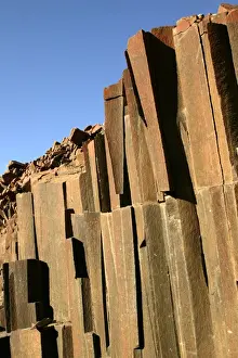 Organ Pipe Rock Formation In Namibia near Khorixas