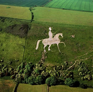 Aerial Gallery: Osmington White Horse, Cherhill Downs, Osmington, Dorset