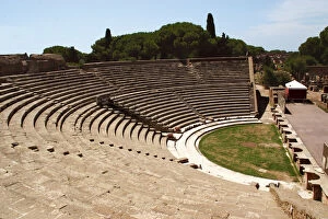Images Dated 18th November 2010: Ostia Antica. Theater. Italy