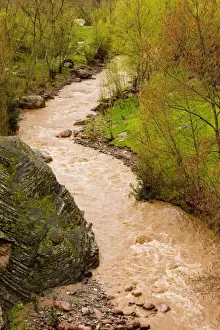 Atlas Prints: The Ourika river in spate after heavy rain