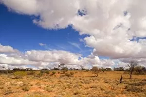 Images Dated 27th May 2008: Outback and clouds - rare clouds are forming over the arid outback in South Australia